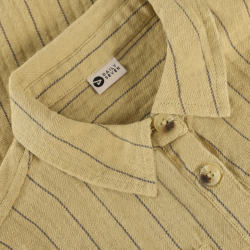 Daily Seven Shirt Small Stripe Pale Olive Green