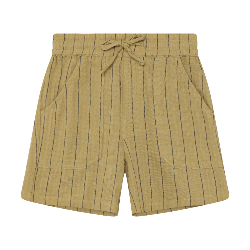 Daily Seven Shorts Small Stripe Pale Olive Green