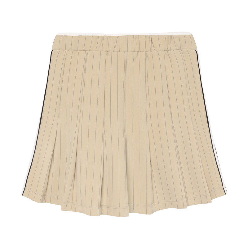 Indian Blue Jeans Skirt Pinstripe Sand