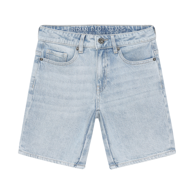 Indian Blue Jeans Wide Denim Short Light Jeans Blue