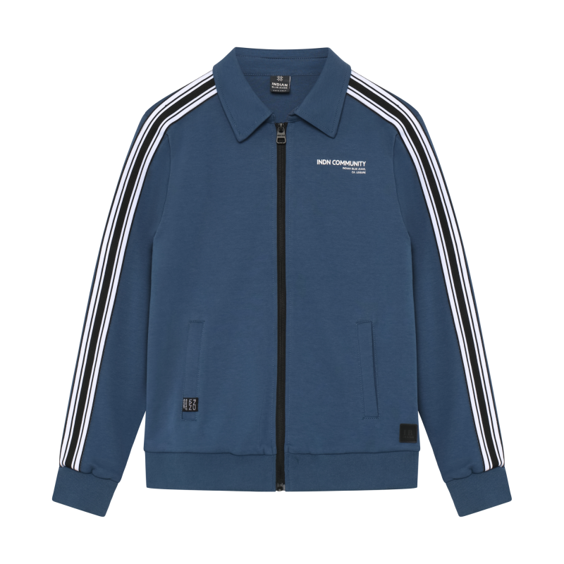 Indian Blue Jeans Zip Jacket IND Tape Blue