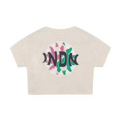 Indian Blue Jeans T-shirt Cropped Back Artwork Sand