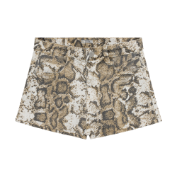 Indian Blue Jeans Short Loose Fit Print Sand