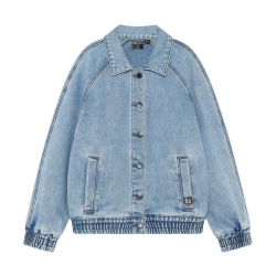 Indian Blue Jeans Denim Trenchcoat  Blue