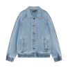 Indian Blue Jeans Denim Trenchcoat  Blue