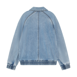 Indian Blue Jeans Denim Trenchcoat  Blue