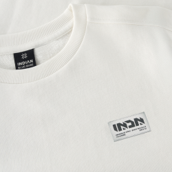 Indian Blue Jeans Sweater Chest and Backprint White