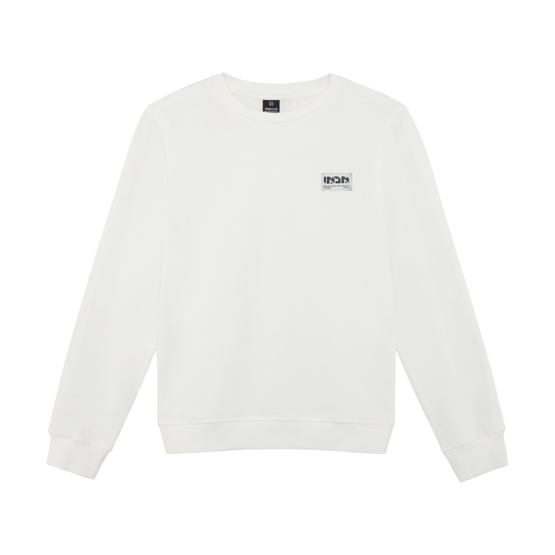 Indian Blue Jeans Sweater Chest and Backprint White