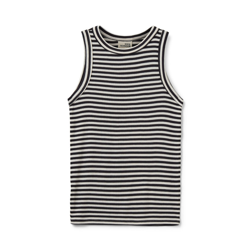 Sofie Schnoor JULLIESY RIB TOP Black striped