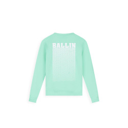 Ballin Junior Faded Waves Crewneck Sweater Mint
