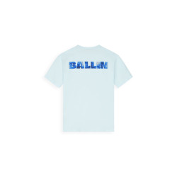 Ballin Junior Ballin Watercolor Effect T-shirt Lt Blue
