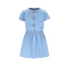 Like Flo Mel Flo girls chambrey dress with bow closure at CF lt denim