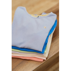 Like Flo Elise Flo girls rib ss shirt Lt pink