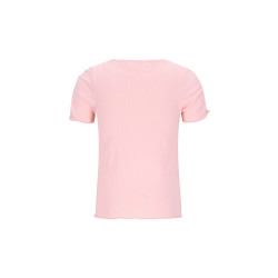 Like Flo Elise Flo girls rib ss shirt Lt pink