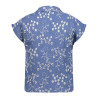Geisha Blouse broderie ecru/chambray