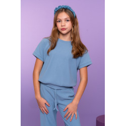 Geisha Sweater ss comfy jeans blue