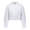 Geisha Blouse jacket stripe off-white/blue