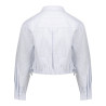 Geisha Blouse jacket stripe off-white/blue