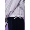 Geisha Blouse jacket stripe off-white/blue