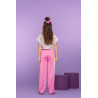 Geisha Track pants stripe pink