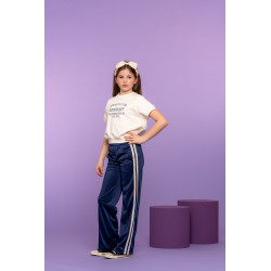 Geisha Track pants stripe navy