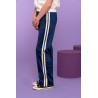 Geisha Track pants stripe navy