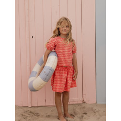 LOOXS Little Woven Skirt Heart Check