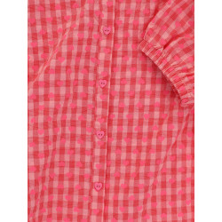 LOOXS Little Woven Top Heart Check
