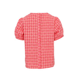 LOOXS Little Woven Top Heart Check