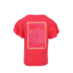 LOOXS Little T-shirt SS ruffles Poppy Red