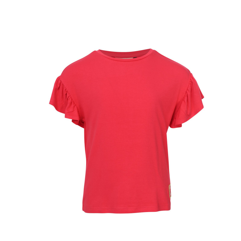 LOOXS Little T-shirt SS ruffles Poppy Red
