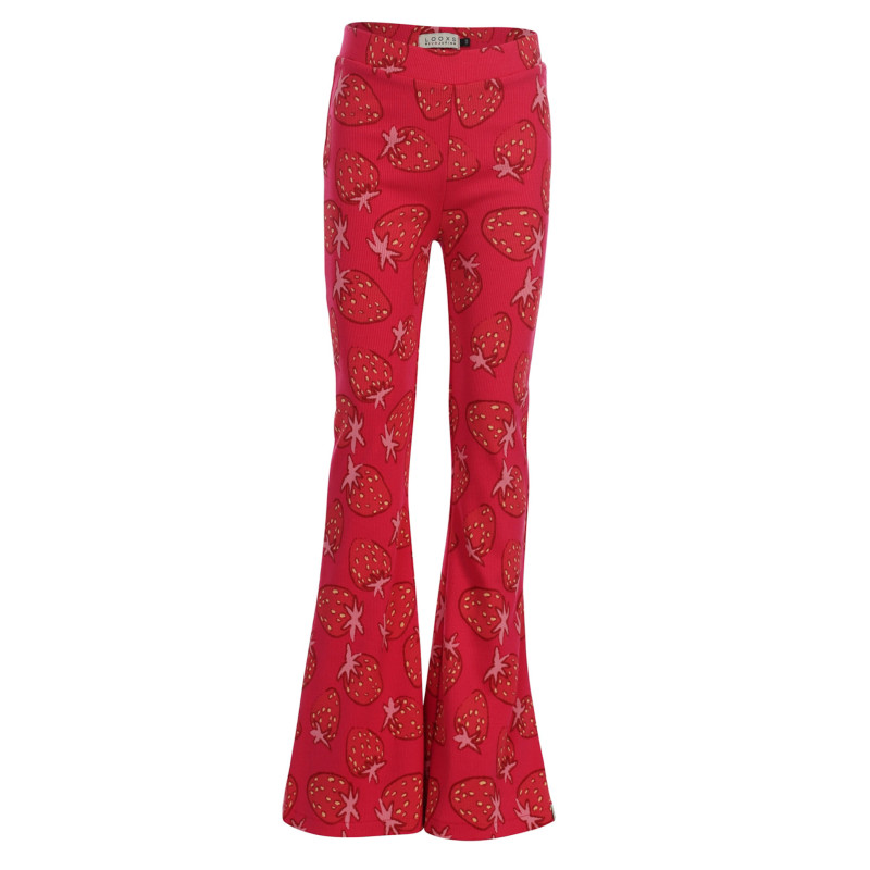 LOOXS Little Rib Flaired Pants Strawberry Fields