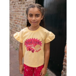 LOOXS Little T-shirt SS ruffles Banana Shake