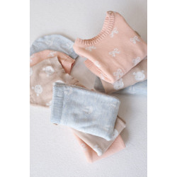 Feetje Broek gebreid AO - The Knits Roze