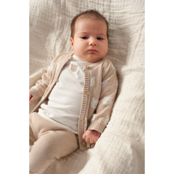 Feetje Broek gebreid - The Knits Zand melange