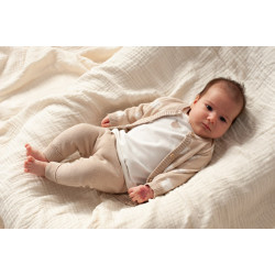 Feetje Broek gebreid - The Knits Zand melange