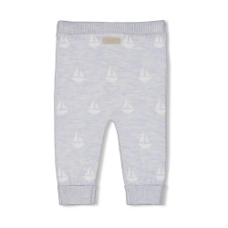 Feetje Broek gebreid AO - The Knits Blauw melange