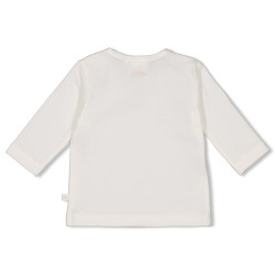 Feetje Longsleeve embroidery strik - The Knits Offwhite