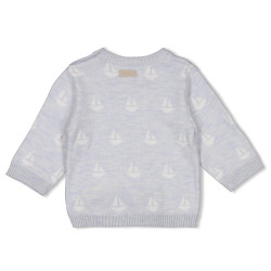 Feetje Sweater gebreid AO - The Knits Blauw melange