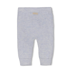 Feetje Broek gebreid - The Knits Blauw melange