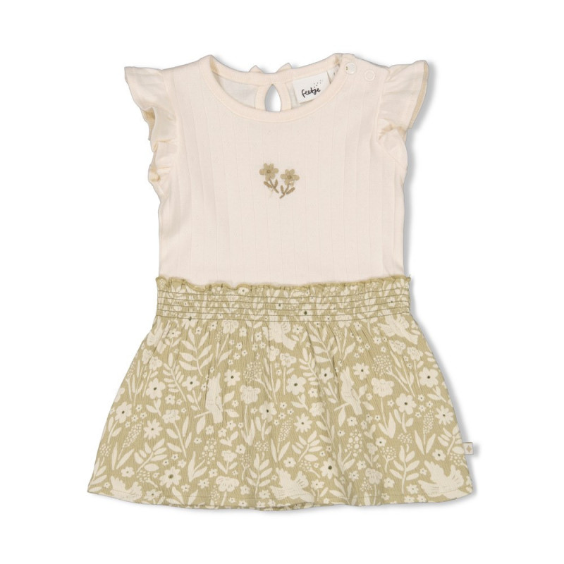 Feetje Jurk AOP k/m - Let Your Dreams Blossom Groen