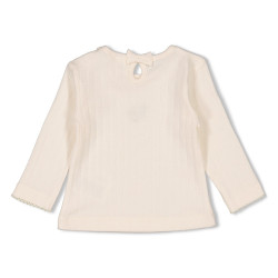Feetje Longsleeve pointelle rib - Let Your Dreams Blossom Offwhite