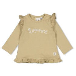 Feetje Longsleeve ruches - Let Your Dreams Blossom Groen