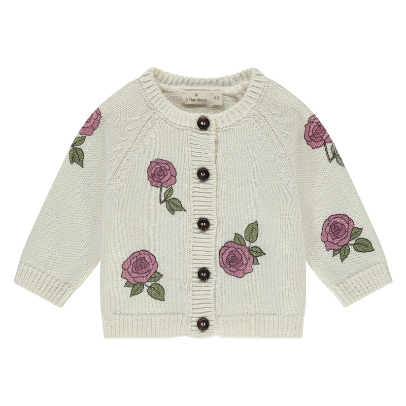 A Tiny Story baby cardigan Ecru