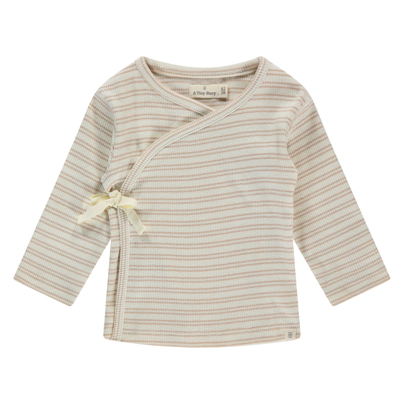 A Tiny Story baby t-shirt long sleeve Nougat