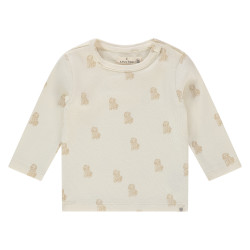 A Tiny Story baby t-shirt long sleeve Ecru