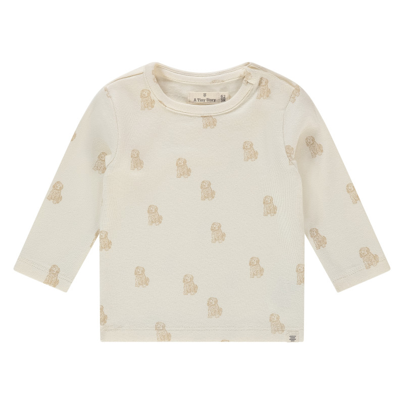 A Tiny Story baby t-shirt long sleeve Ecru