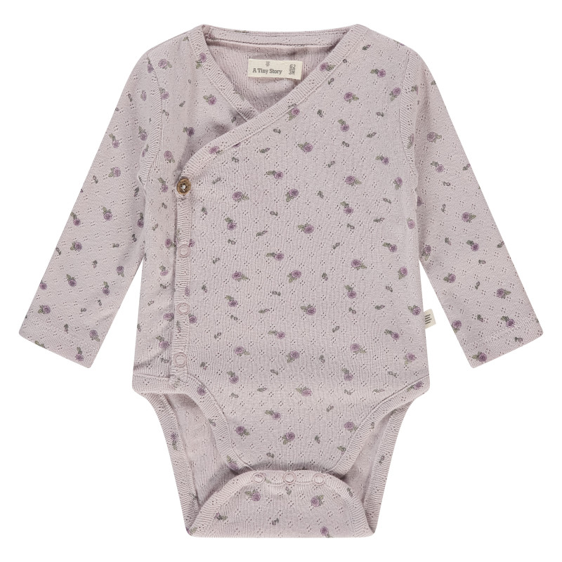 A Tiny Story baby romper long sleeve Light mauve