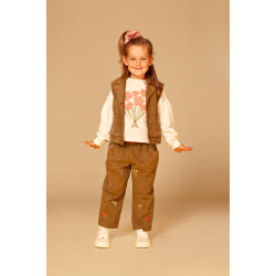 Stains and Stories girls sweatshirt Ivory