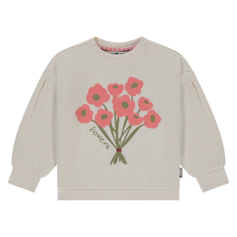 Stains and Stories girls sweatshirt Ivory